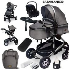 GaGaDumi Florida Passeggino 3 In 1 Set Completo Con Seggiolino Auto. Grigio