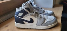 Air Jordan 1 Mid Sneakers per Uomo - Light Smoke Grey/White Blue, EU 40