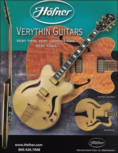 Pubblicità chitarra elettrica