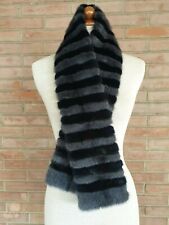 sciarpa in pelliccia di visone mink fur stola nerz schal Fuchspelz vison grigio