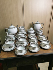 Servizio completo Tè e Caffè in porcellana vintage bavaria Argento 