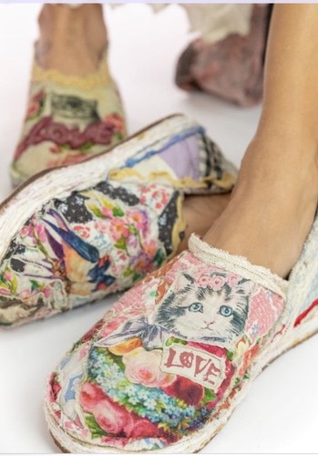 Scarpe caravan gattino vintage