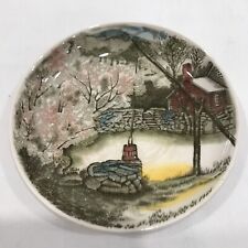 Johnson Brothers Made in England Log Cabin In Spring Burro Pat Piatto 4 1/4"