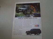 advertising Pubblicità 1991 ISUZU CAMPO SPORTSCAB ZX 4X4