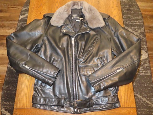 Giacca moto pelle - , montgomery