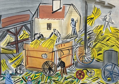 Dépiquage jaune lithographie - dépiquage,