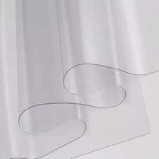 TELO PVC CRISTAL TRASPARENTE PLASTIFICATO VARI SPESSORI TAGLIO DA MEZZO METRO 