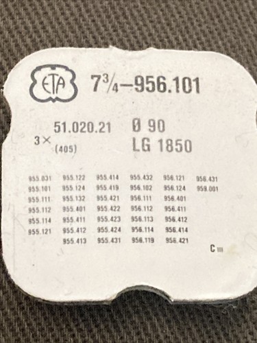 Eta 956 101 955 - 955.401, 956.119