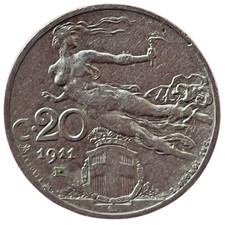 Italia 1911 R 20 Centesimi