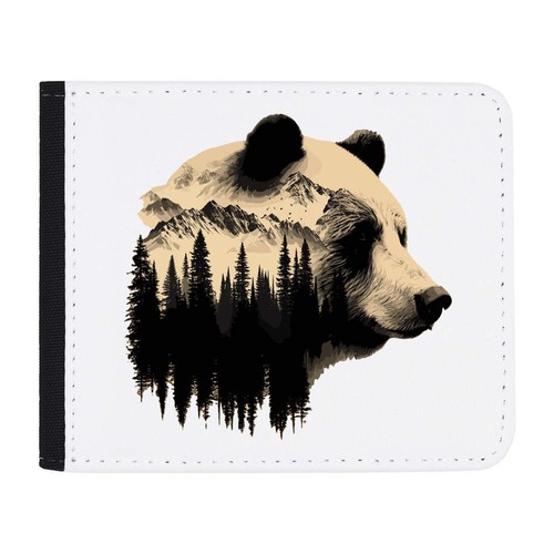Portafoglio ritratto orso - portafoglio, di