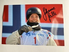 Autografo JOHANNE KILLI-Sciatore Freestyle NORVEGIA-Oro Inverno X Giochi 2017-firmato