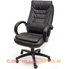 SEDIA POLTRONA PRESIDENZIALE DIREZIONALE ERGONOMICA PER STUDIO CASA O UFFICIO 