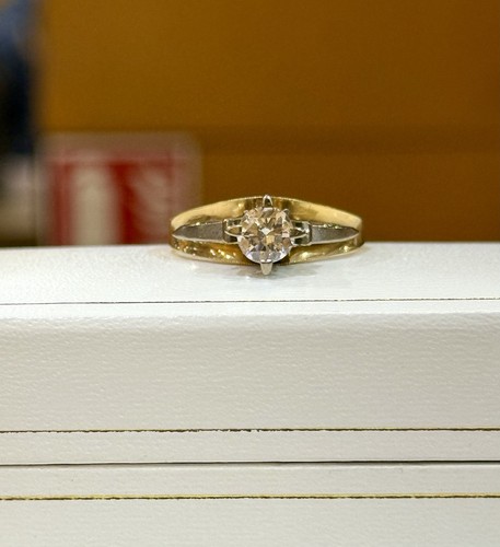 Solitario diamante antico - , in