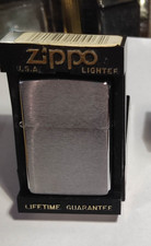 Accendino Zippo 1990 brush chrome in scatola come nuovo 