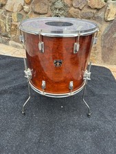 Tama Superstar batteria Tom da pavimento in mogano 18 x 16 anni 80