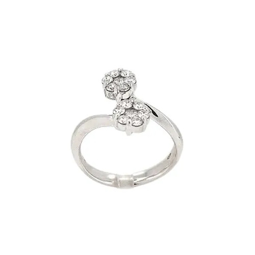 Anello fiori diamanti - anello, di