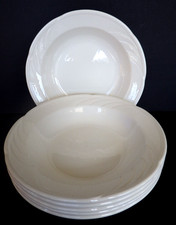 Dudson Armorlite Finest 8 ciotole bianche 3/8" set di 6 Stroke-on-Trent Inghilterra