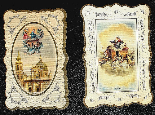 Due santini fustellati madonna - due,