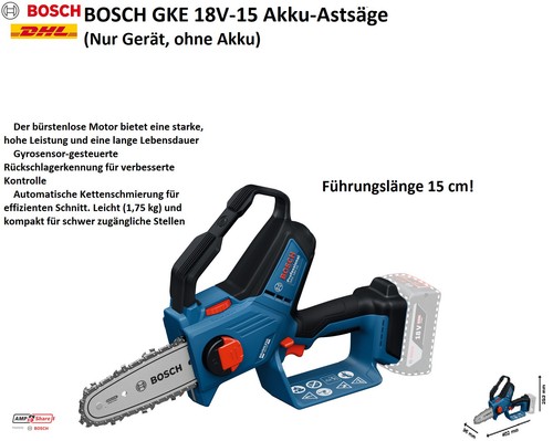 Bosch gke 18v - bosch, 18v-15