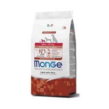 Monge superpremiun cane puppy mini agnello 2,5-7,5 kg cibo cuccioli monoproteico
