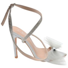 SANDALO TACCO ARGENTO PUNTA