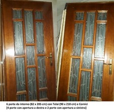 Lotto di 6 porte da interni