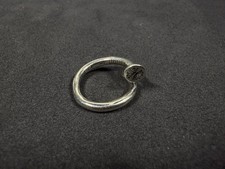 Anello chiodo cuori cromati