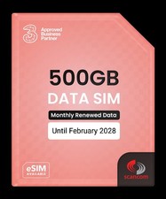 Tre + Vodafone 500GB Data SIM