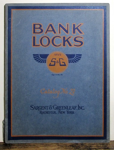 1927 sargent greenleaf bank - &,