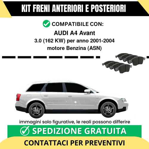 Pastiglie freno ant post - pastiglie, +
