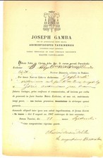 1924 TORINO Matrimonio Vittorio GAGLIARDI - Antonio GORI *Mons. Giuseppe GAMBA
