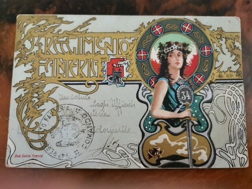 Cartolina reggimento - cartolina, 34°