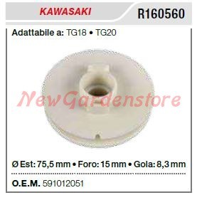 Puleggia avviamento kawasaki - puleggia,