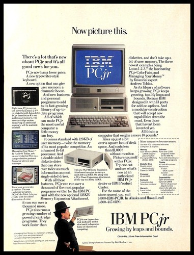 Computer ibm pcjr 1984 stampa - computer,