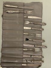 Set Argento 800/1000 Dolce : 6 Forchette E 6 Coltelli 