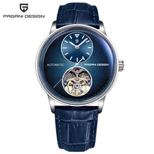 Orologio Uomo PAGANI DESIGN Automatico Meccanico Luminoso Multi Fuso Orario Tourbillon