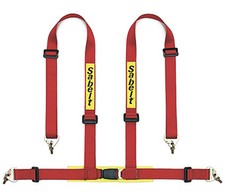 SABELT CINTURA CLUBMAN BELT 4 PUNTI SALOON ROSSO NERO BLU MOSCHETTONE 904070NP