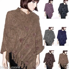 PONCHO FANGO Mantella Lana