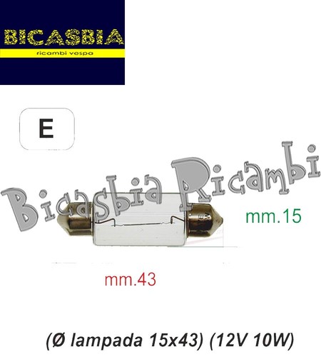 4594 lampadina 12v 10w luce - lampadina,
