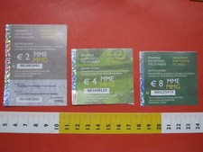 TK USED TICKETS BIGLIETTO