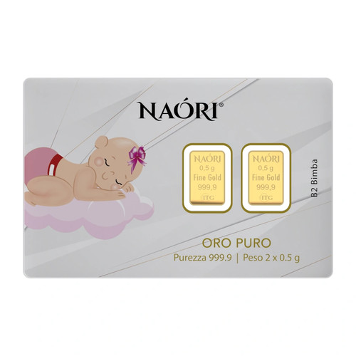 Lingotto oro 999 naóri - 999,9,