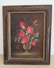 Antico Quadro Olio su Tavola