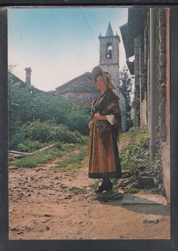 Cartolina costume cavaglia - cartolina,