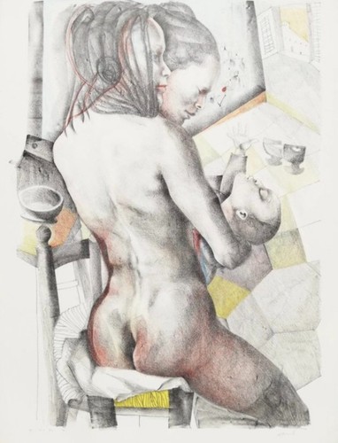 Ugo attardi litografia firmata - ugo,