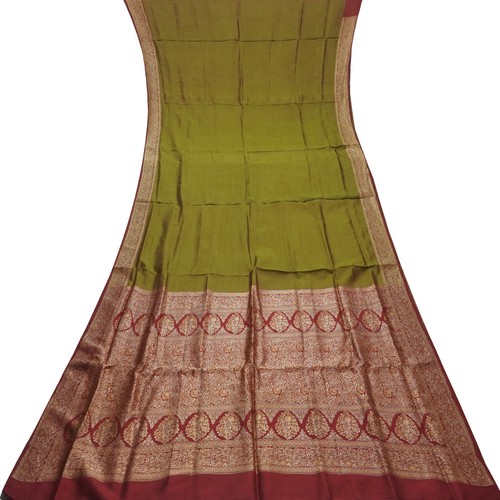 Sari vintage verde oliva - sari,