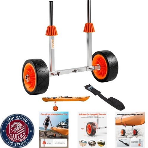 Carrello kayak pieghevole - carrello,