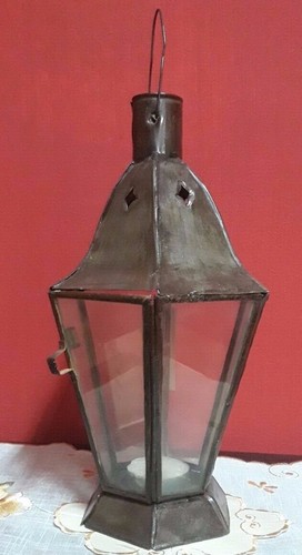 Lanterna lampada ferro battuto - lanterna,