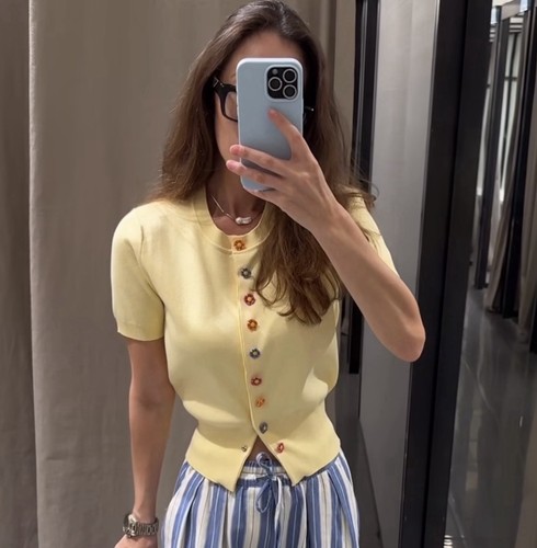 Zara cardigan con bottoni - con,