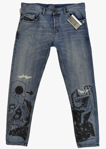 Jeans italia diesel nero oro - jeans,