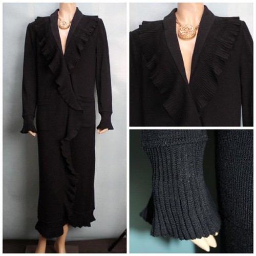 Giacca lunga nera collezione